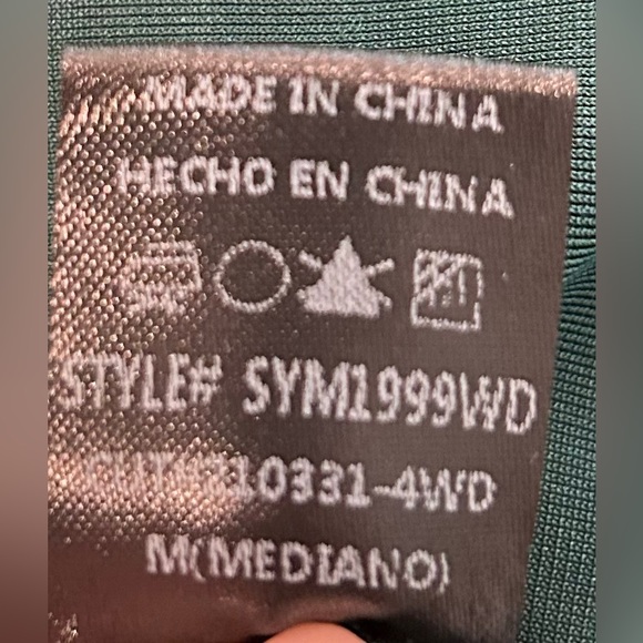 Windsor One Should Velvet Green Junior Dress - Picture 5 of 9